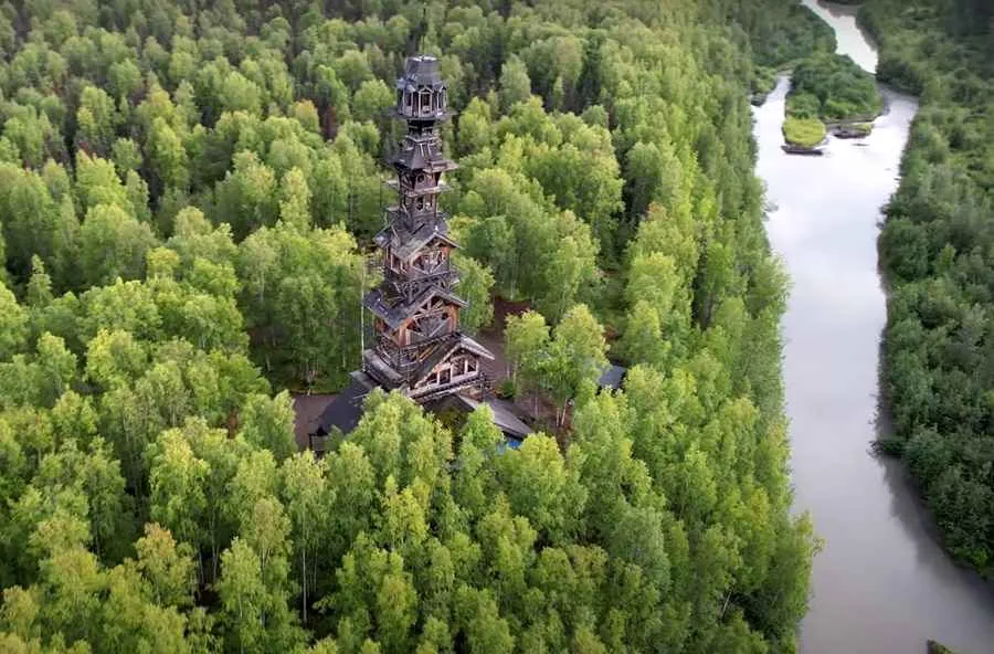 Alaska’s Dr. Seuss House, a towering wooden marvel