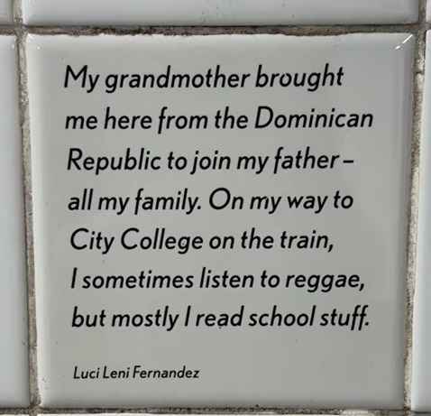 The quotes reflect immigrant experiences in New York