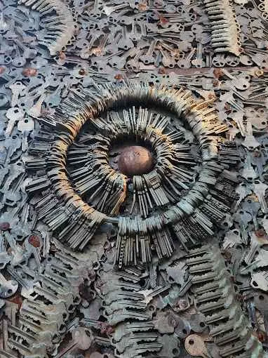 Eye-catching key decoration at Greenwich Locksmiths