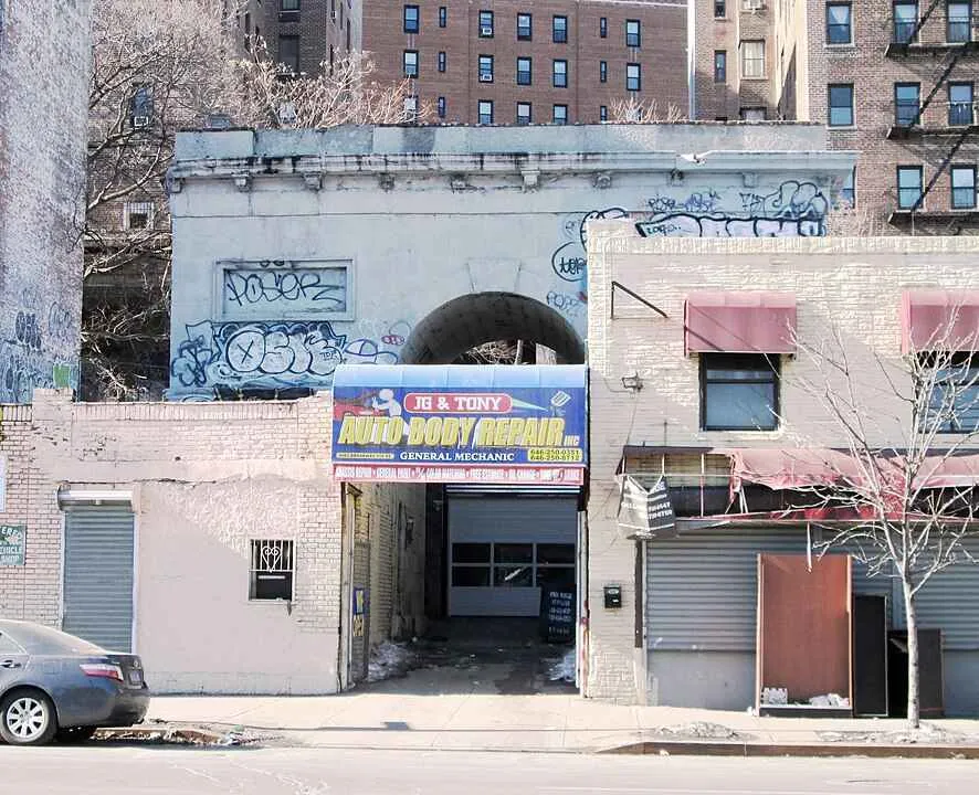The seaman arch as seen from across the street