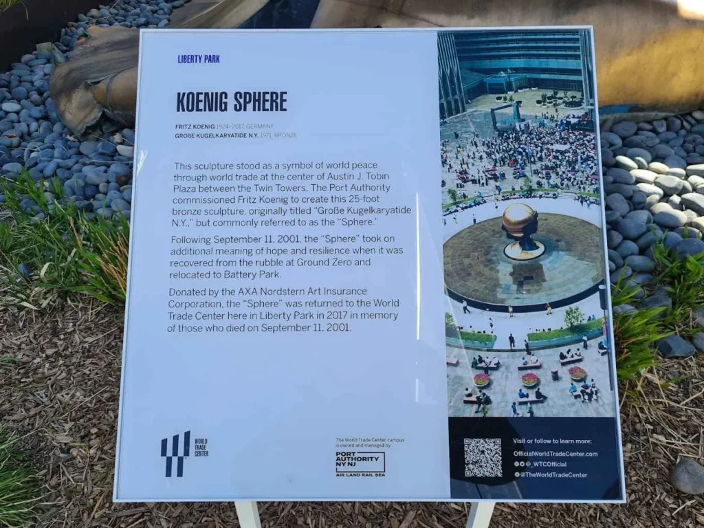 The Koenig Sphere, a survivor of the Twin Towers collapse