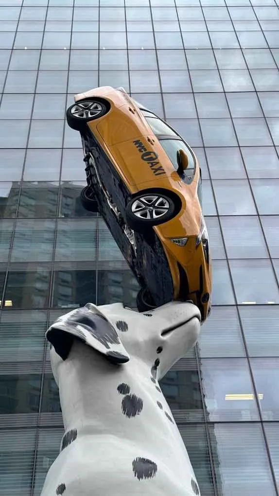 Dalmatian and Taxi Sculpture "Spot"