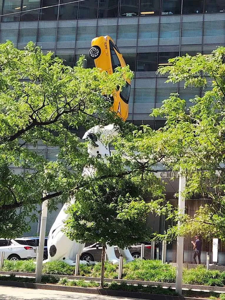 Dalmatian and Taxi Sculpture "Spot