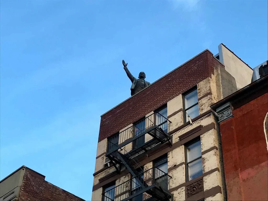 Unofficial landmark of Lenin in Lower Manhattan