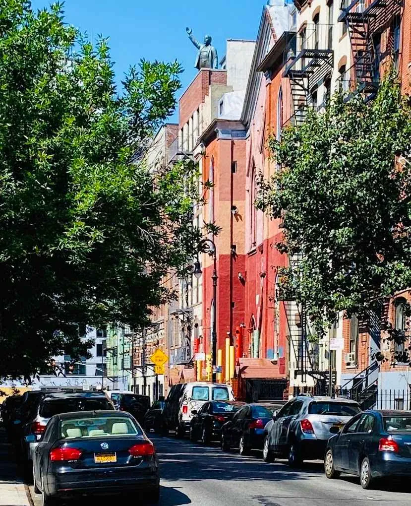 Unofficial landmark of Lenin in Lower Manhattan