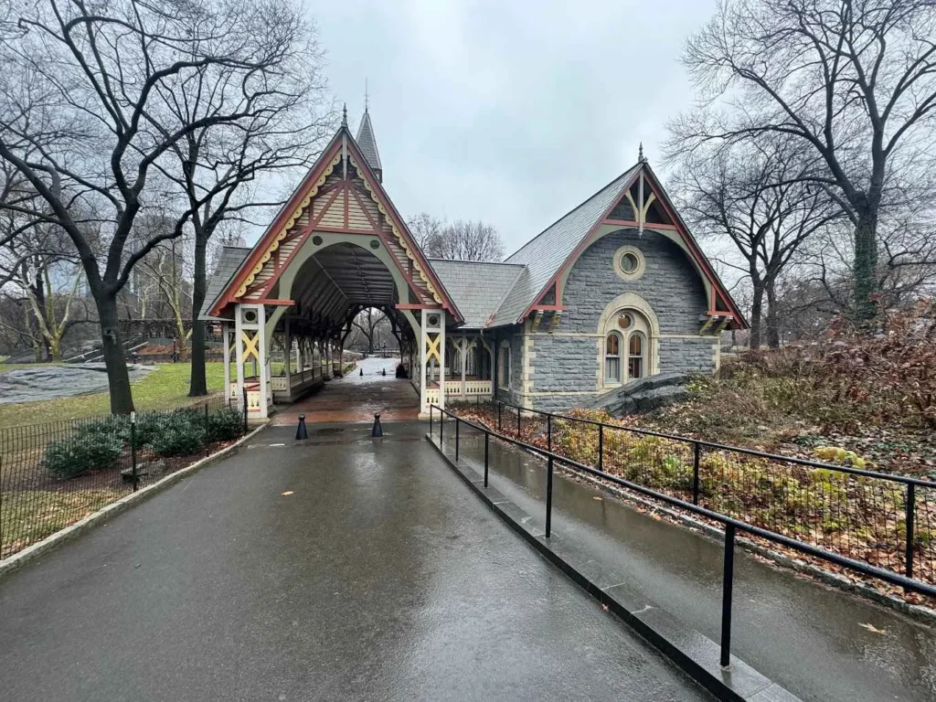 The Dairy's entrance in Central Park.