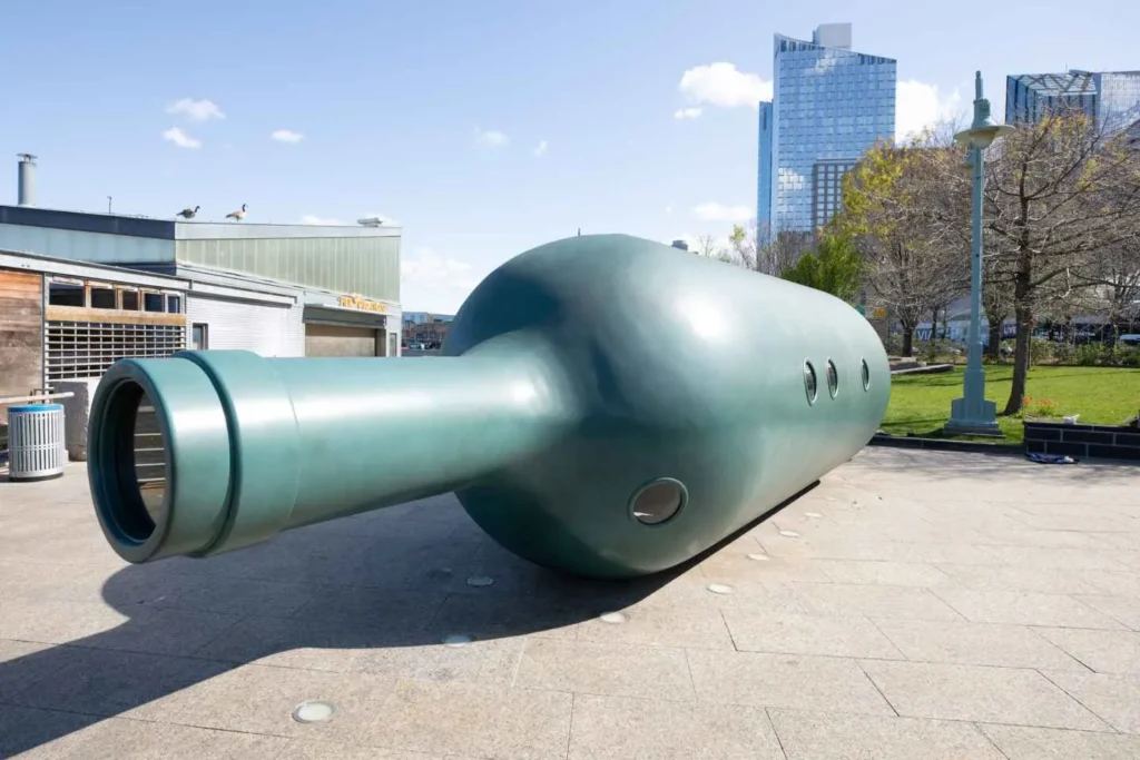 6 meters bottle at hudson river park