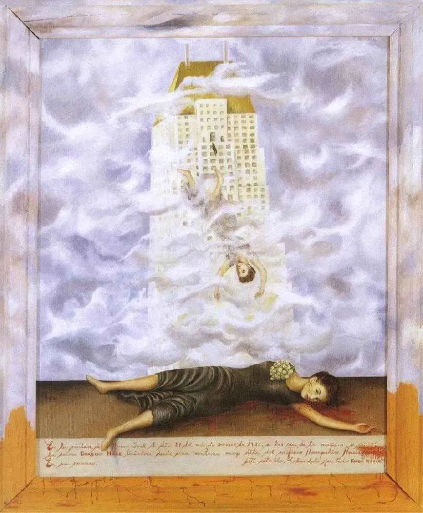 The Suicide of Dorothy Hale, 1938 - by ©Frida Kahlo
