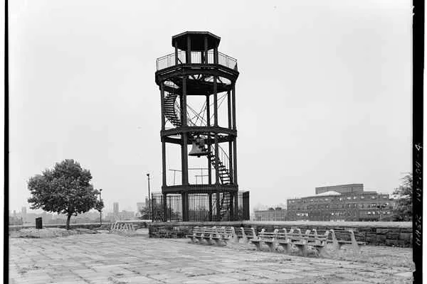 The Harlem Fire Watchtower, also known as the Mount Morris Fire Watchtower