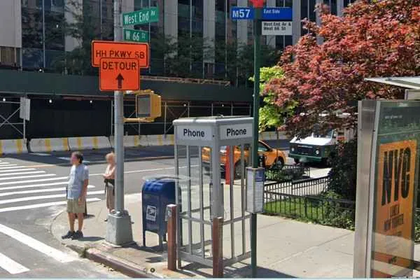 The last four phone booths in New York on West End Ave.