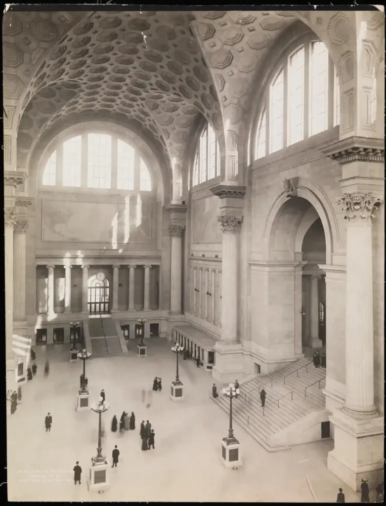 Interior of Pennsylvania Station. 1911