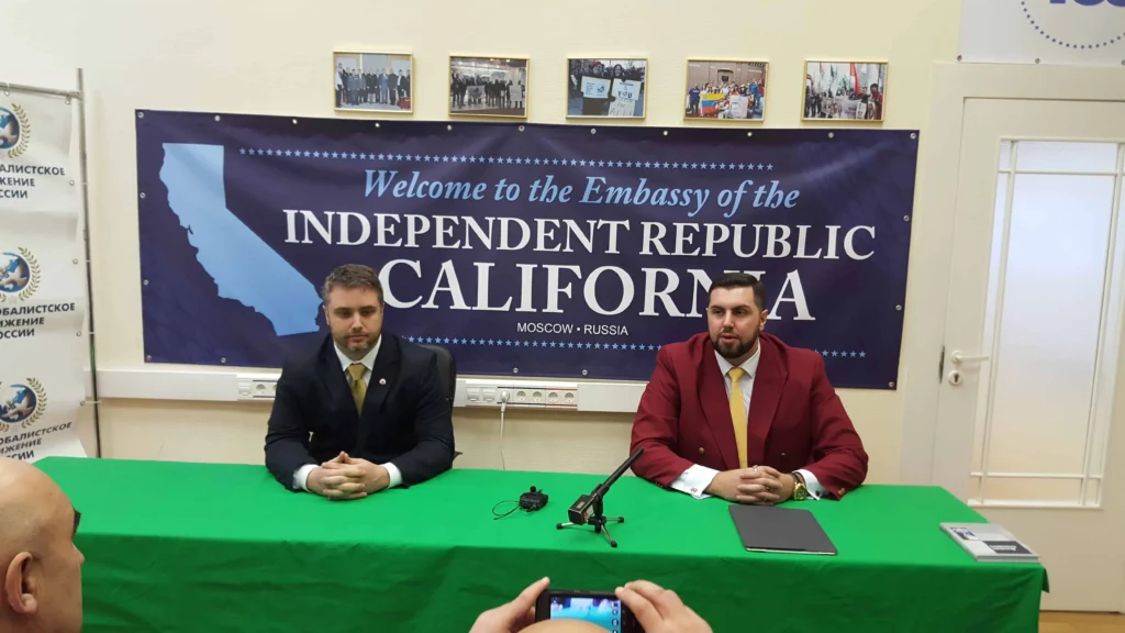 Inauguration of the California Embassy in Moscow with the presentation of Luis Marinelli and Alex Ionov