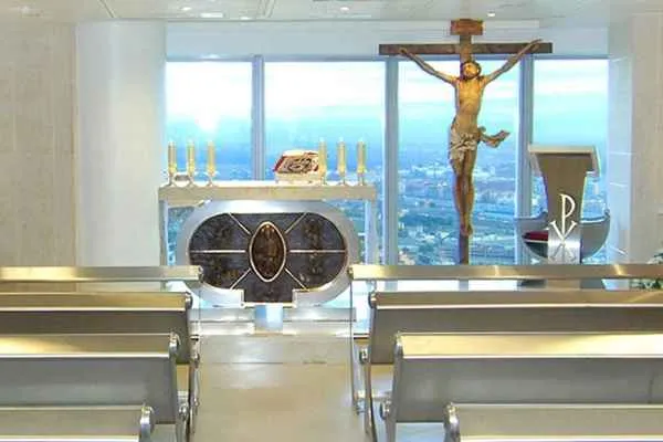 Highest church in Europe located in Madrid's Emperador Castellana Tower