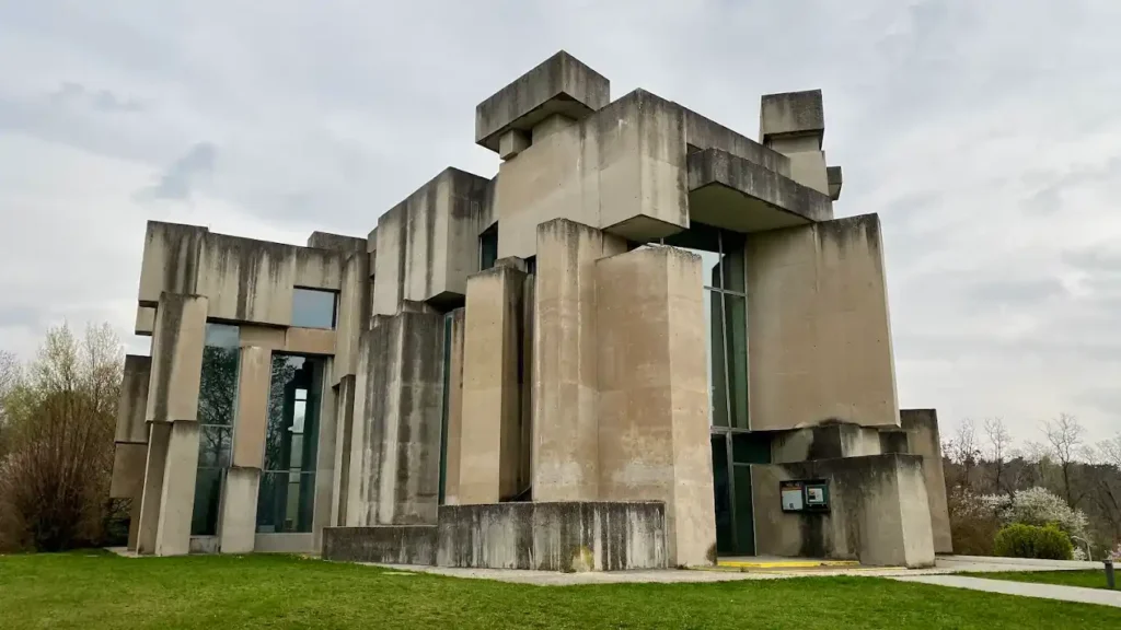 The Wotruba Church, built with concrete blocks in Vienna
