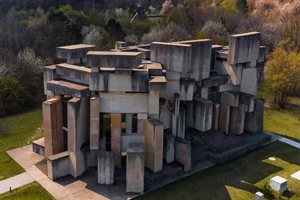 Wotruba Church in Vienna, an example of brutalist architecture