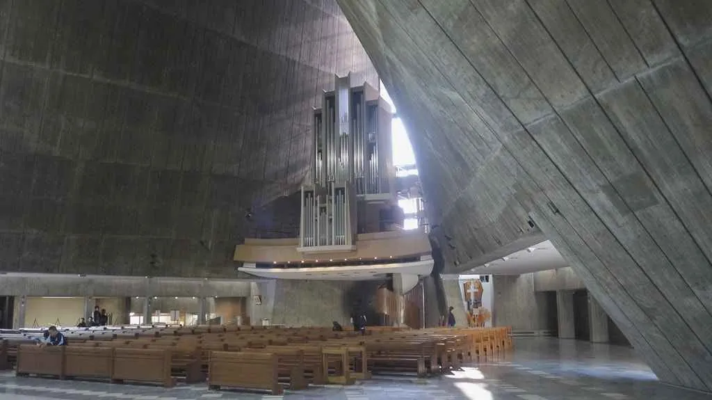 Brutalist elegance: Tokyo St. Mary's Cathedral.