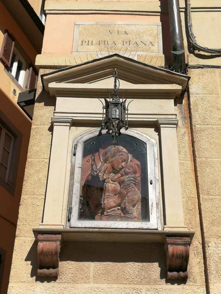 via pietrapiana florence italy madonna by donatello
