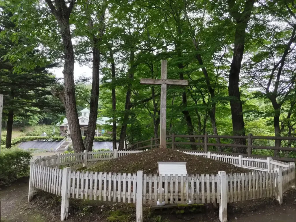 Jesus's Tomb mound in Shingō, Japan.